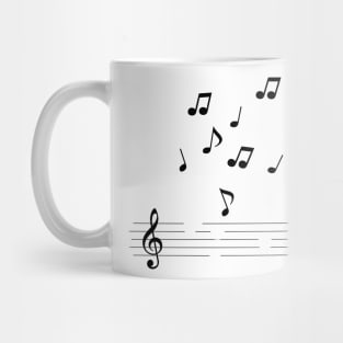 music notes artwork Mug